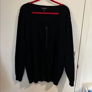 Lane Bryant Classic Black Cardigan-lightweight 26w